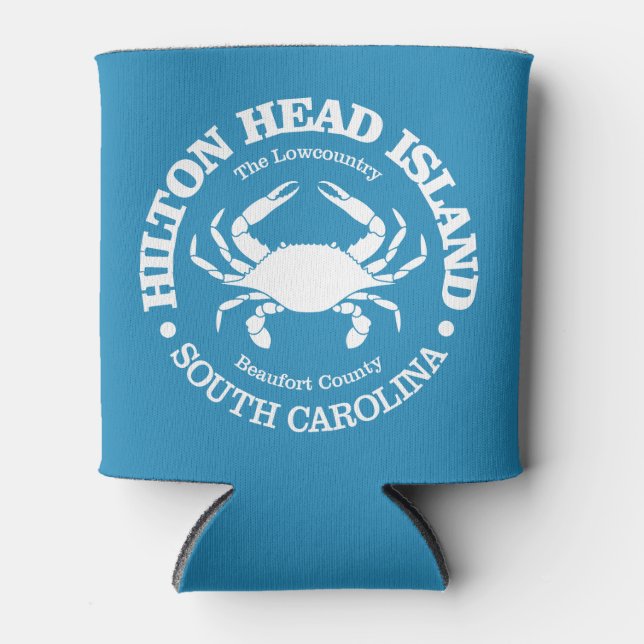 Hilton Head Island (crab) Can Cooler (Front)