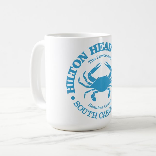 Hilton Head Island (crab) Coffee Mug (Front Left)