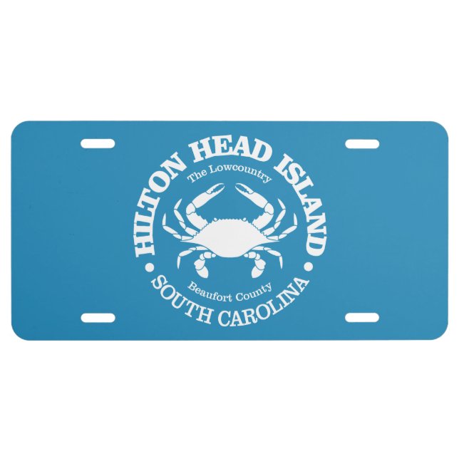 Hilton Head Island (crab) License Plate (Front)