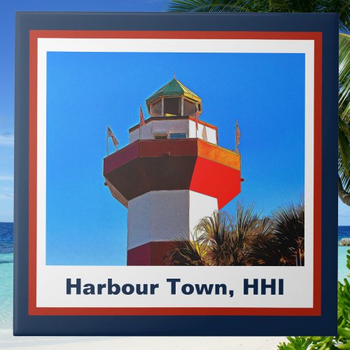 Hilton Head Island Harbor Town Lighthouse Ceramic Tile