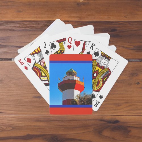 Hilton Head Island Harbour Town Lighthouse Poker Cards
