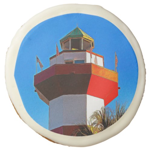 Hilton Head Island Harbour Town Lighthouse Sugar Cookie