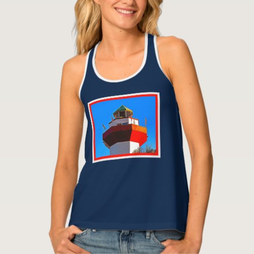 Hilton Head Island Harbour Town Lighthouse Tank Top