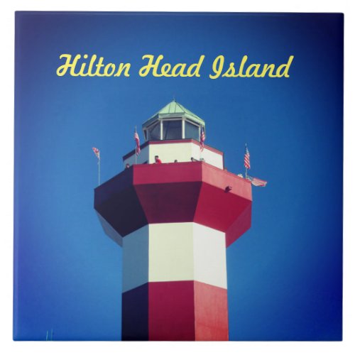 Hilton Head Island Harbour Town Lighthouse Tile