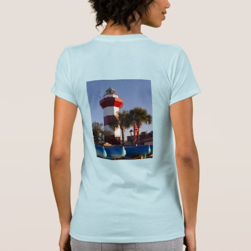 Hilton Head Island Lighthouse and Anchor T_Shirt