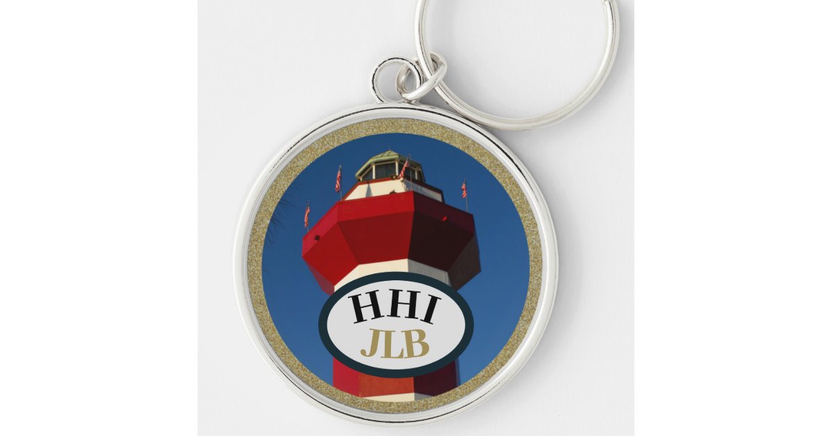 Lighthouse Key Chain Hilton Head Island Lighthouse Custom Key Chain | Zazzle