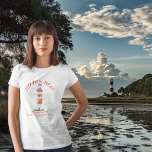 Hilton Head Island Lighthouse Harbour Town Family  T-Shirt