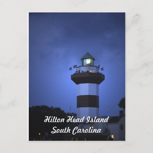 Hilton Head Island Lighthouse in South Carolina Postcard