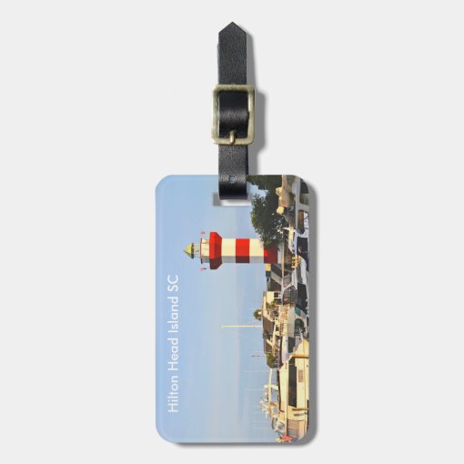 Hilton Head Island Lighthouse on luggage tag Zazzle