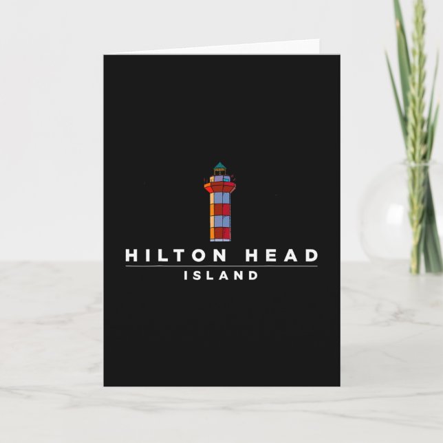 Hilton Head Island Lighthouse Sc Vacation Souvenir Card (Front)