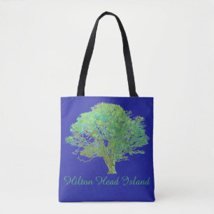 Hilton Head Island live oak tree Tote Bag