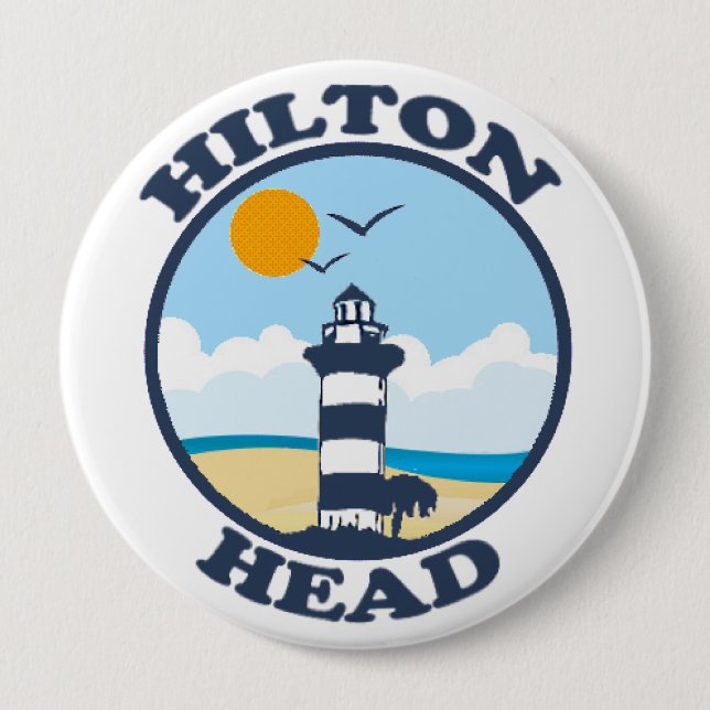 Hilton Head Island. Pinback Button (Front)