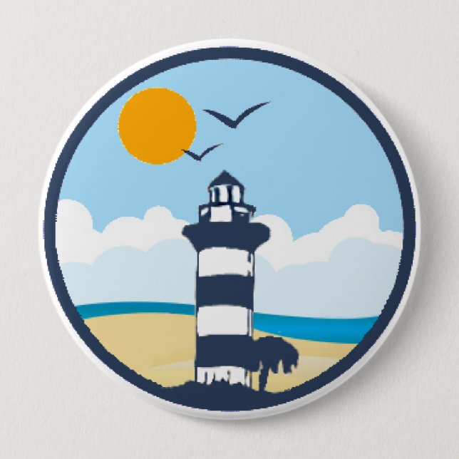 Hilton Head Island. Pinback Button (Front)