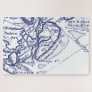 Hilton Head Island SC Vintage Map Navy Blue Jigsaw Puzzle