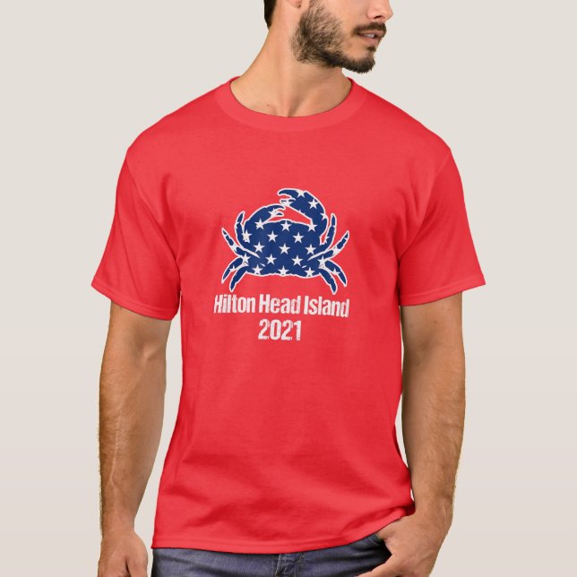 Hilton Head Island South Carolina 4Th Of July Beac T-Shirt (Front)