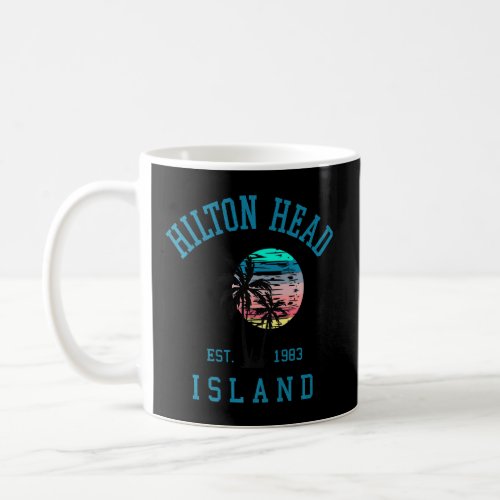 Hilton Head Island South Carolina Beach Palm Trees Coffee Mug