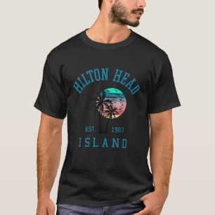 Hilton Head Island South Carolina Beach Palm Trees T-Shirt