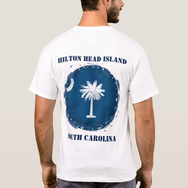 Hilton Head Island South Carolina Lowcountry Livin T-Shirt (Back)