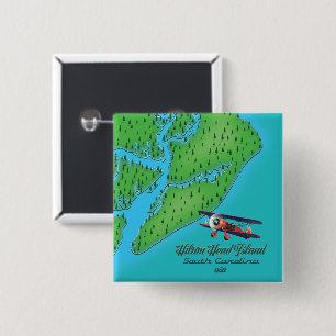 Hilton Head island South Carolina Map Button