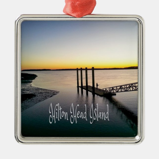 Hilton Head Island South Carolina Metal Ornament (Front)