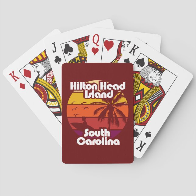 Hilton Head Island South Carolina Poker Cards (Back)