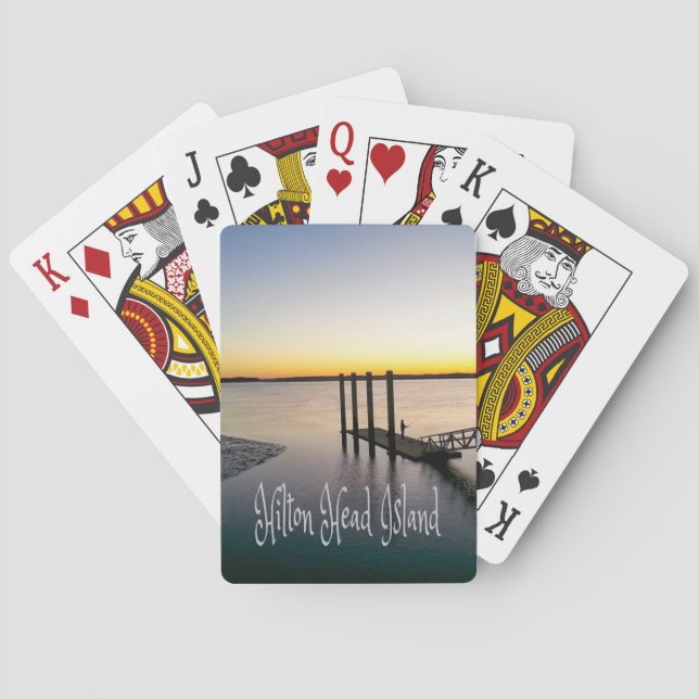 Hilton Head Island South Carolina Poker Cards (Back)