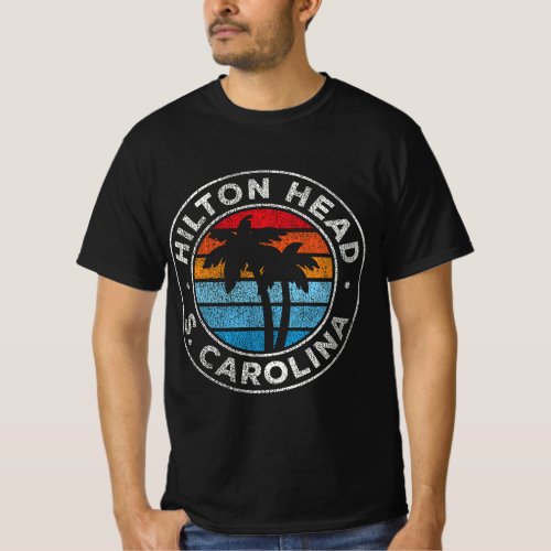 Hilton Head Island South Carolina SC Vintage Graph T_Shirt