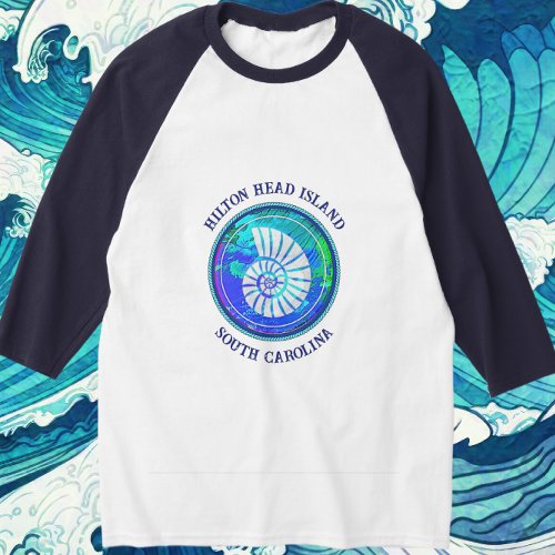 Hilton Head Island South Carolina Sea Shell T_Shirt
