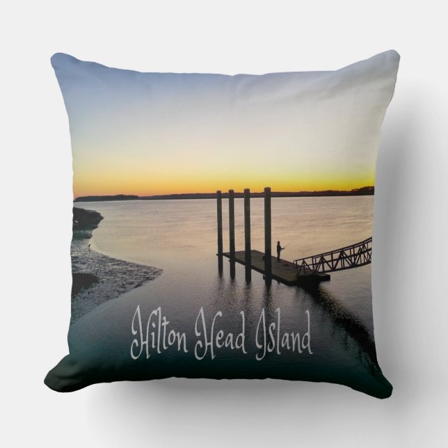 Hilton Head Island South Carolina Throw Pillow (Front)
