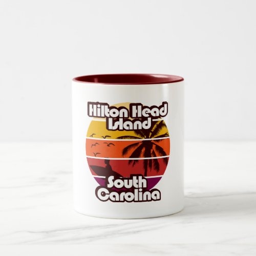 Hilton Head Island South Carolina Two_Tone Coffee Mug