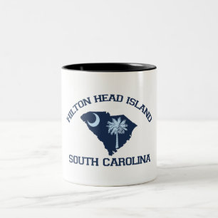 Hilton Head Island. Two-Tone Coffee Mug