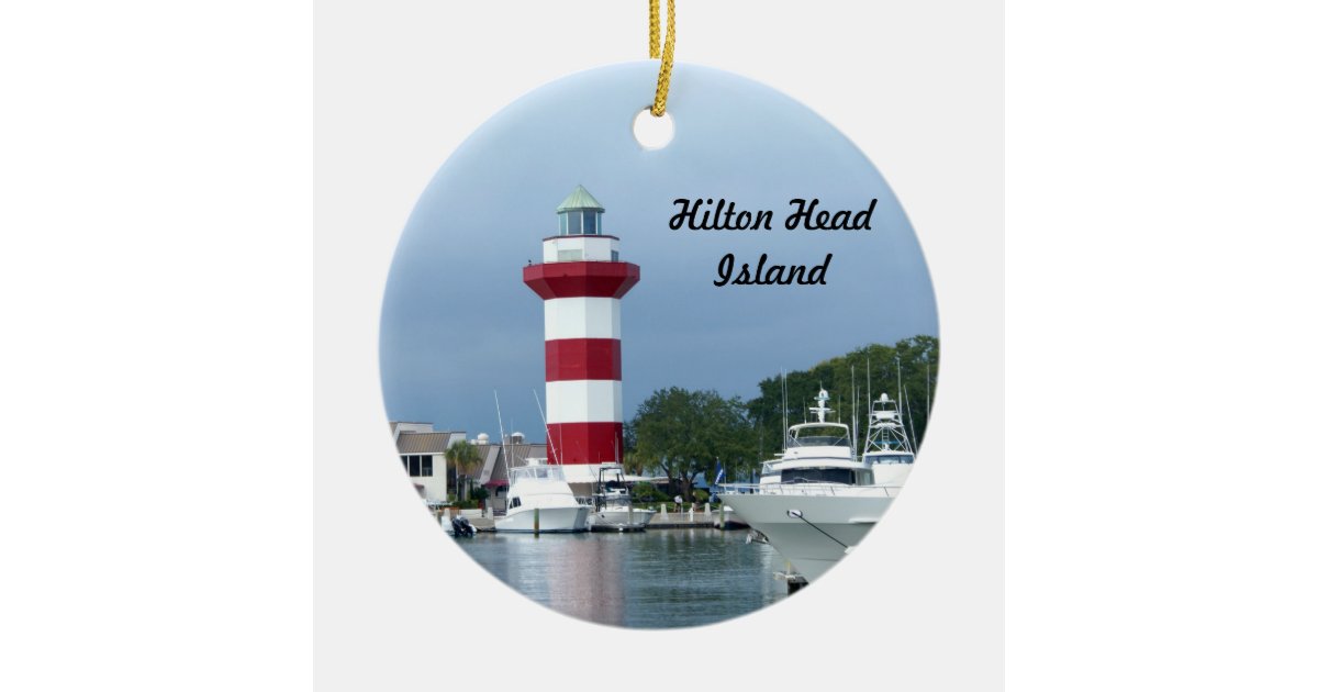 Hilton Head Lighthouse Ceramic Ornament Zazzle