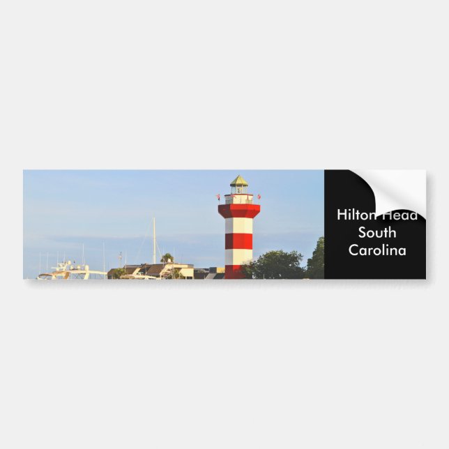 Hilton Head Lighthouse on Bumper Sticker (Front)