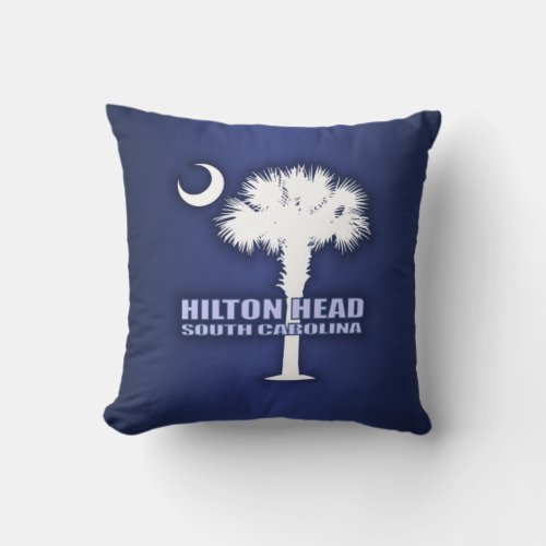 Hilton Head palmetto2 Throw Pillow