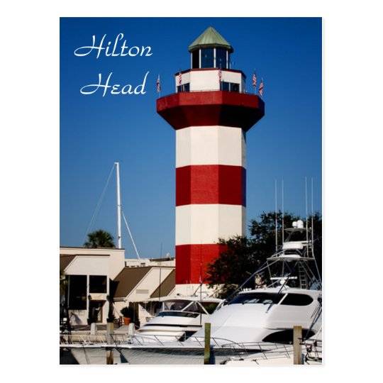 Hilton Head, SC Harbour Town Lighthouse Postcard | Zazzle.com