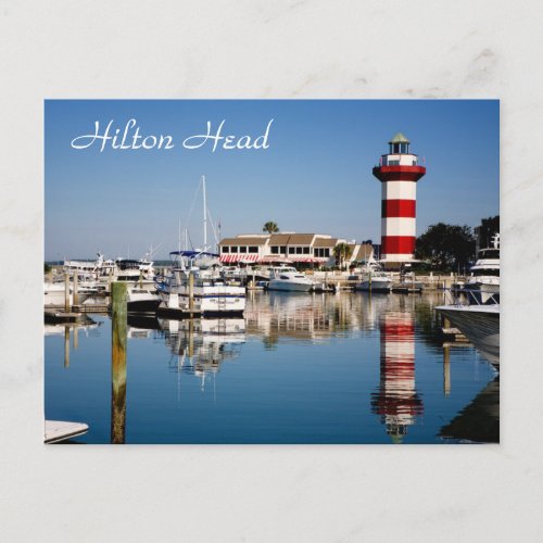 Hilton Head SC  Harbour Town Lighthouse Postcard