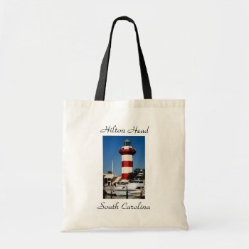Hilton Head  Sc  Harbour Town Lighthouse Tote Bag by merrydestinations at Zazzle