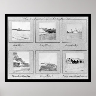 Hilton Head, SC Photo Vignettes 1862 Poster