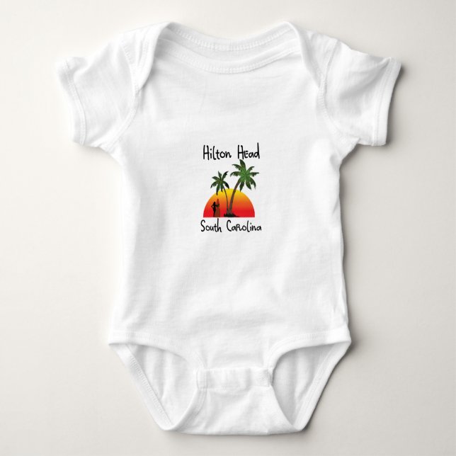 Hilton Head South Carolina Baby Bodysuit (Front)