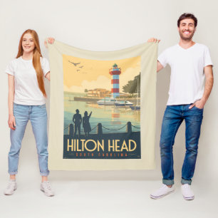 Hilton Head South Carolina Fleece Blanket