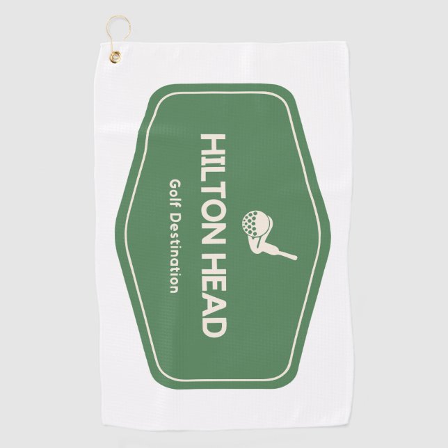 Hilton Head South Carolina Golf Destination Towel (Front)
