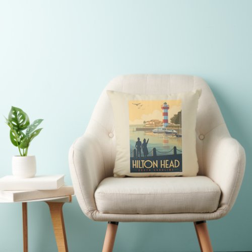 Hilton Head  South Carolina Throw Pillow