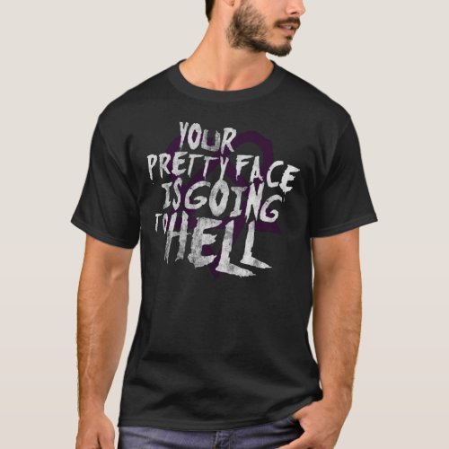 Him Band Your Pretty Face Is Going To Hell Heartag T_Shirt