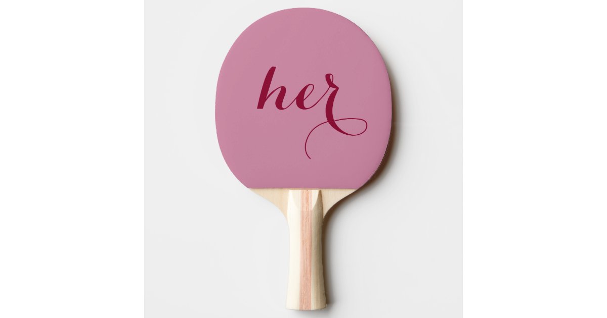 Him or Her Game Bride Groom Ping Pong Paddle | Zazzle.com