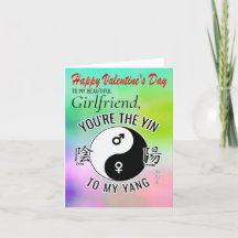 Him to Her, Girlfriend Valentine's Day Card