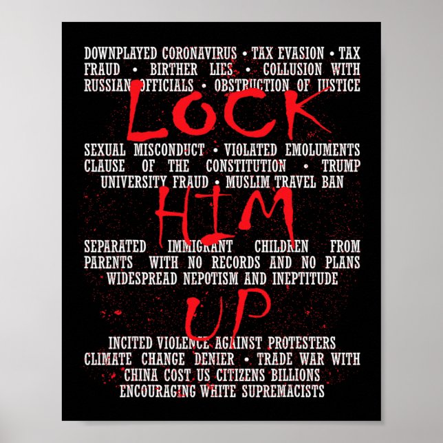 Him Up Anti-trump  Poster (Front)