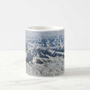 Himalaya mountains under clouds - Tibet Coffee Mug