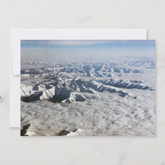 Himalaya mountains under clouds - Tibet Invitation (Front)