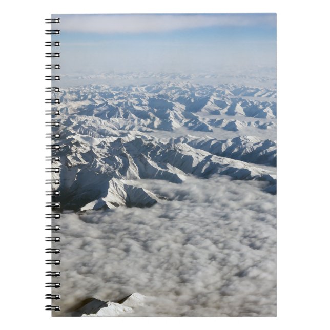 Himalaya mountains under clouds - Tibet Notebook (Front)