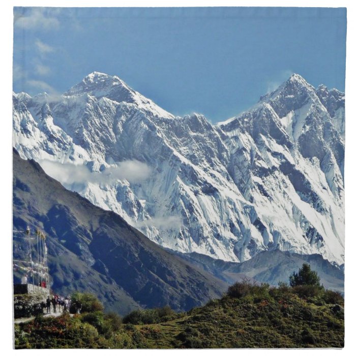 HIMALAYA   One of 1000 views NEPAL Printed Napkin